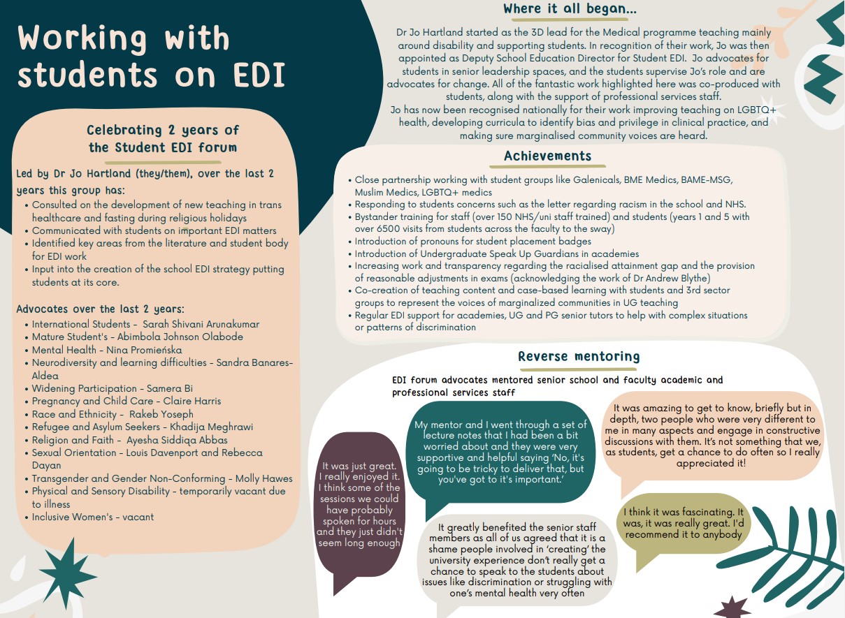 Poster on student EDI projects